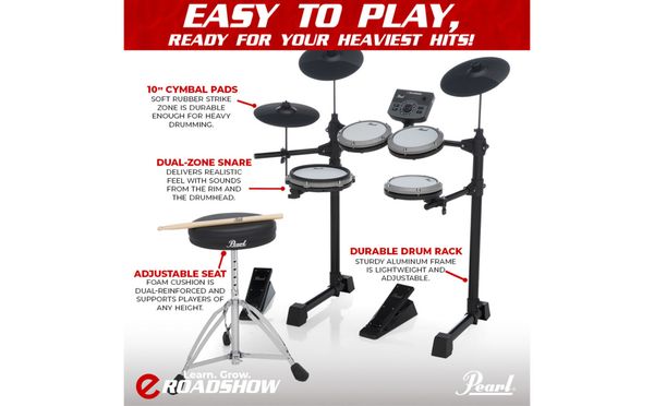 PEARL eROADSHOW digitalt trommesett
